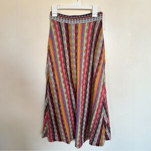 Aldo Martins Vibrant Striped A-Line Skirt